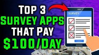 Make Money Taking Surveys 3 Best Apps to Make $100Day  Apps that Pay You Real Money 2023