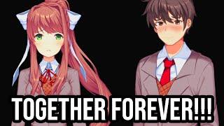 MC and Monika in The Void DDLC MOD Her Final Momento FULL