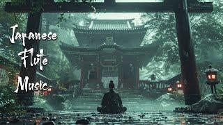 Healing Rain - Beautiful Japanese Music - Japanese Flute Music Meditation Soothing Deep Sleep