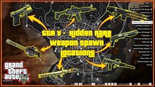 GTA V - All New 30+ Hidden Weapon Location in Story Mode 2024 Railgun Carbine Rifle Mk II