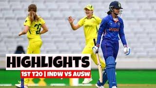 1st T20  India Womens vs Australia Womens Highlights 2022  INDW VS AUSW
