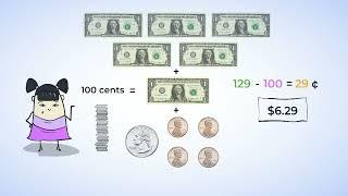 Counting coins - the value of coins and bills  MightyOwl Math  2nd Grade