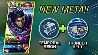 PAKAI ALUCARD BUILD THUNDERBELT + TEMPORAL REIGN BIKIN SAKIT DAN TANPA MATI?  MLBB