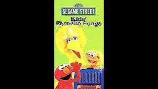 Sesame Street Kids Favorite Songs 1999 VHS