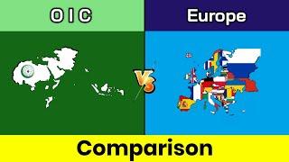 OIC vs Europe  Europe vs OIC  OIC  Europe  islamic countries vs Europe  Comparison  Data Duck