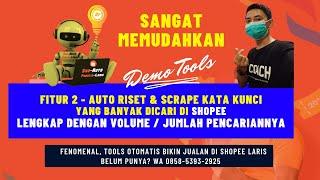  SANGAT MEMUDAHKAN - Tools Auto Riset dan Scrape KATA KUNCI SHOPEE lengkap dengan VOLUME PENCARIAN