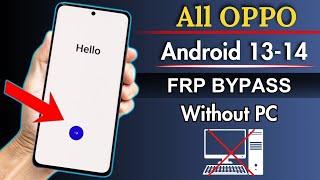 All Oppo Frp Bypass 2024  Android 13-14  New Security 2024  Without Pc Oppo Frp Bypass