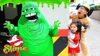 보람이의 슬라임 액체괴물 고스트 버스터즈 놀이 Kids Haunted House Slimer Ghost Busters