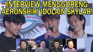 AERONSHIKI IDOLAIN KING SKYLAR EVOS KENA GORENG REACTION STREAMER INTERVIEW ONIC VS LIQUID ID