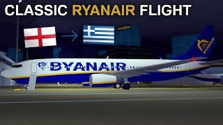 Ryanair BASIC  B737-800  Manchester - Corfu PTFS Real Sounds