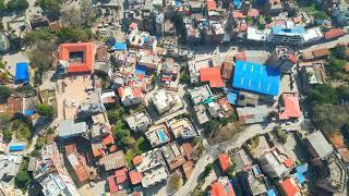 Flying 4 kms far to see Swoyambhunath from Eagles Eye