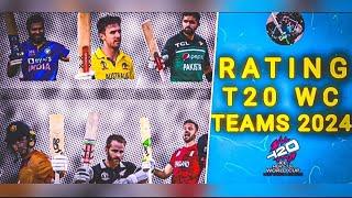 Ranking t20 teams according to their previous performances  Ahead of World Cup T20 2024 