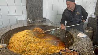 MOUNTAIN of Meat People are crazy for this PILAF Street Food