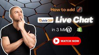 How to Add QuickCEP Live Chat in 3 Min WordPress & Shopify
