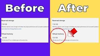 How To Increase Virtual Ram on Windows 1110  Make your Laptop Faster  Increase PC Performance