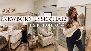 BABY ESSENTIALS AS A MOM OF 3  *minimal* newborn must have items checklist