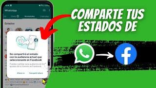 Como compartir mis estados de whatsapp a historias de facebook 2023