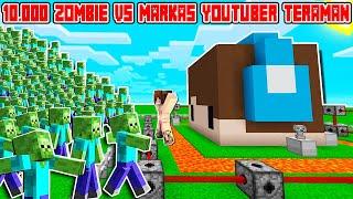 TANTANGAN MARKAS TEGUH SUGIANTO TERAMAN VS 10.000 ZOMBIE DI MINECRAFT  JEBOL GAK NIH ??