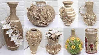 10 Amazing Flower Vase Ideas from Waste Materials  Jute Craft Ideas