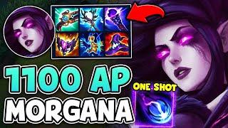 WHEN MORGANA GETS 1100 AP YOU DIE IN ONE BIND DODGE Q OR GET ONE SHOT