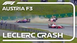 Arthur Leclerc HUGE CRASH F3 Austria 2021