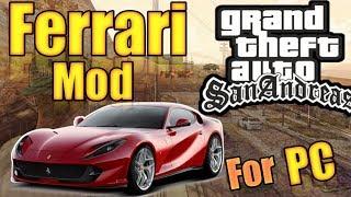 How to download and install Ferrari car mod for gta san andreas  TECH JATIN