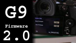 Panasonic G9 firmware 2.0 overview