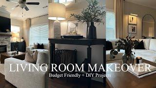 LIVING ROOM MAKEOVER  DECORATE WITH ME + EASY DIY HOME DECOR