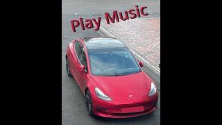 Playing music from phone in tesla model 3