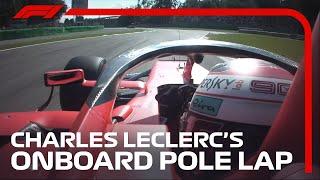 Charles Leclercs Onboard Pole Lap  2019 Italian Grand Prix  Pirelli