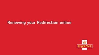 Renewing your Royal Mail Redirection online