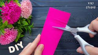 How to make EASY Paper Flowers DIY Paper Craft Ideas Tutorial