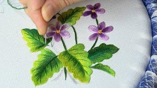 Beautiful flower embroidery designs. Easy embroidery stitches for beginners