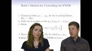 Statistical Learning 13.4 Holms Method for Controlling FWER