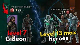 How powerful is Lord Gideon ?  Low level Lord Gideon vs Max level Heroes️  Shadow Fight 4 Arena