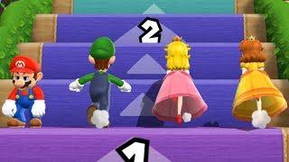 Mario Party 9 - Step It Up - Mario VS Luigi VS Peach VS Daisy Master Difficulty