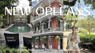 New Orleans Vlog  Weekend in NOLA beignets exploring French Quarter and dancing on Bourbon St