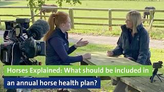 Horses Explained What should be included in an annual horse health plan?