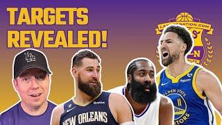 Breaking Lakers Free Agents Targets Revealed Klay Thompson James Harden Jonas Valanciunas