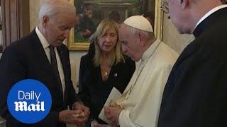 Joe Biden calls the Pope most significant warrior for peace Ive ever met