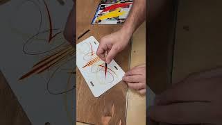 pinstriping with primary colors #pinstriping