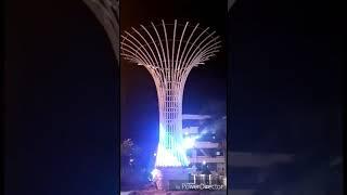 Indahnya lampu taman kota kupang