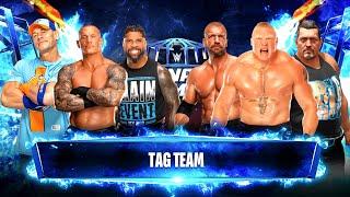 John Cena + Randy Orton + Jey Uso vs. Brock Lesnar + Triple H + Big Show  Tag Team Match  WWE 2K24