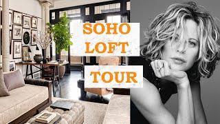 INSIDE MEG RYAN’S NEW YORK SOHO LOFT  CINEMATIC & MONOCHROMIC  INTERIOR DESIGN