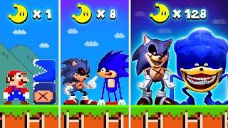 Super Mario Bros. But Every Moon Makes Lord X vs Shin Sonic Become REALISTIC