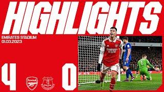 HIGHLIGHTS  Arsenal vs Everton 4-0  Saka Martinelli 2 and Odegaard give us all three points
