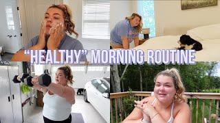 MY “HEALTHY” MORNING ROUTINE AS A PLUS SIZE PERSON  EXERCISE ANXIETY + HEALTH BEYOND WEIGHT