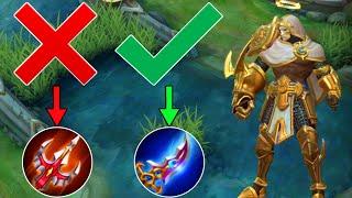 ONE HIT Aldous Best Build 2020  Top 1 Global Aldous Build  Aldous Mobile Legends Season 17