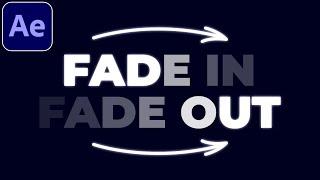Text Fade In and Fade Out Animation Tutorial in After Effects  Text Animation  No Plugins