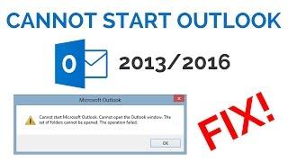 How to Fix Outlook 2016 Error Cannot Start Microsoft Outlook Cannot Open The Outlook Window